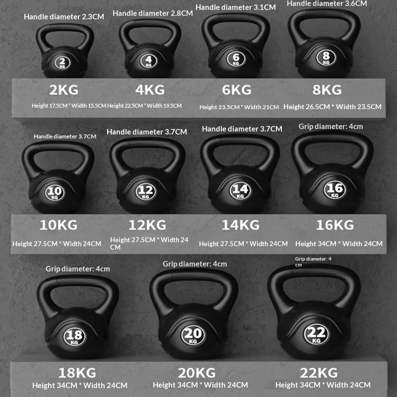 Sports Equipment At Home - 2026 Fitness Adjustable 8kg Kettlebell Ergonomic