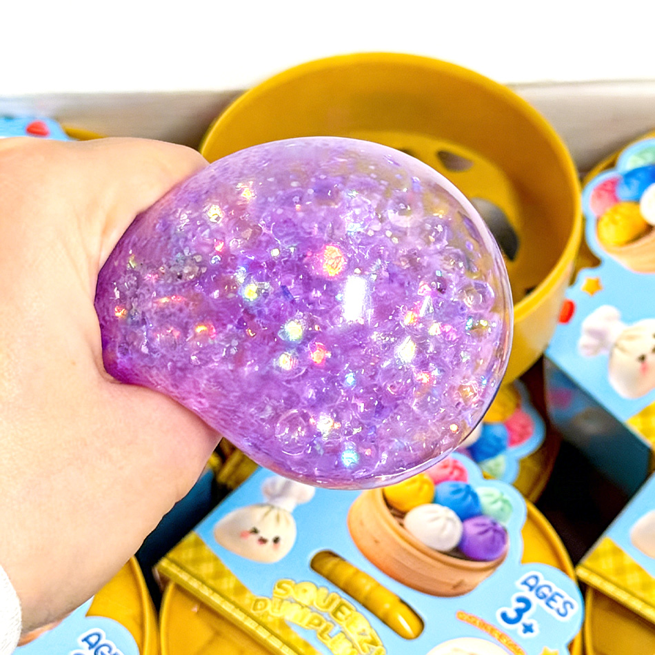 Sports Equipment Box - 1-12pcs Glitter Dumpling Glitter Dumpling Squishy