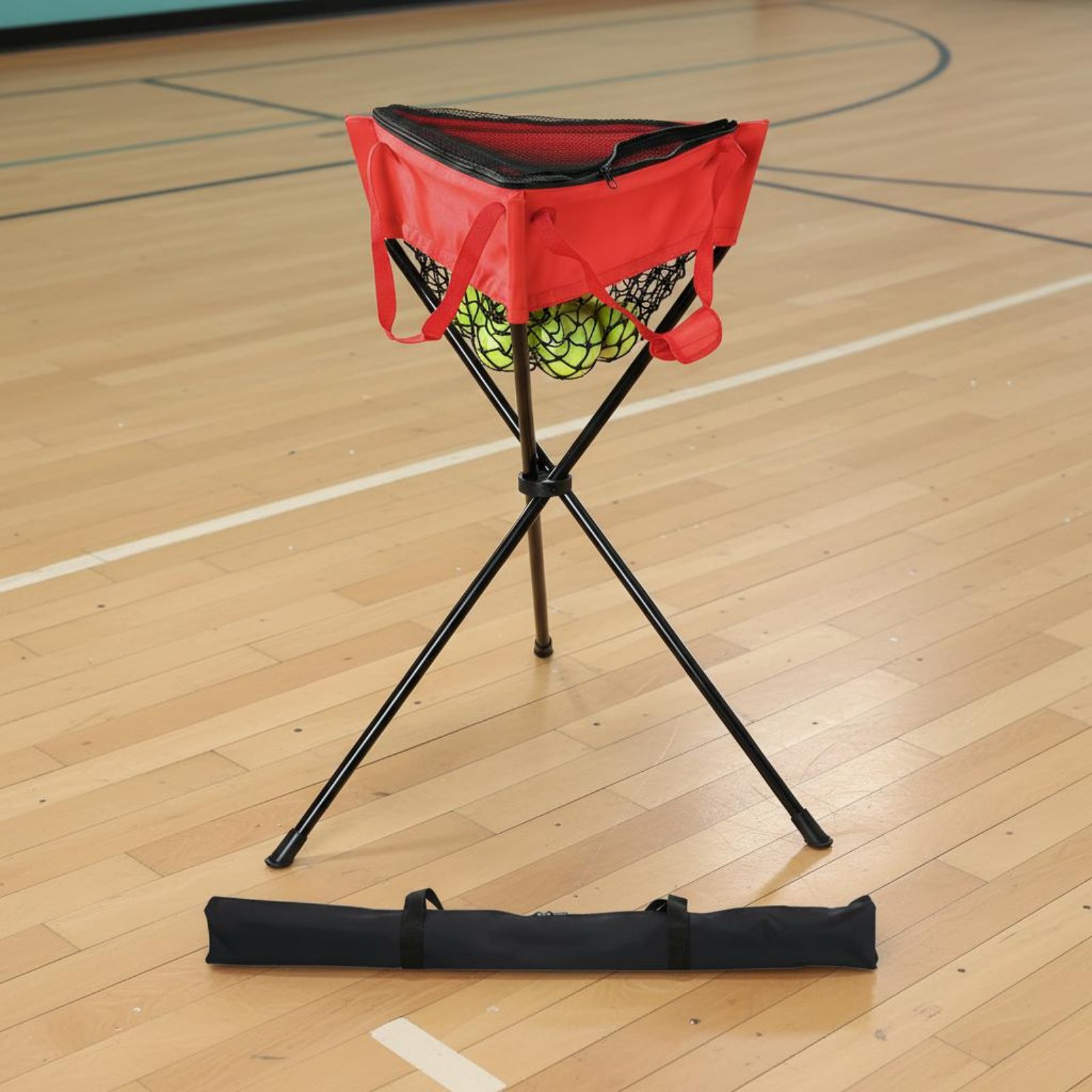 Sports Equipment For Training - Zippered Ball Holder Zipper Closure Tripod