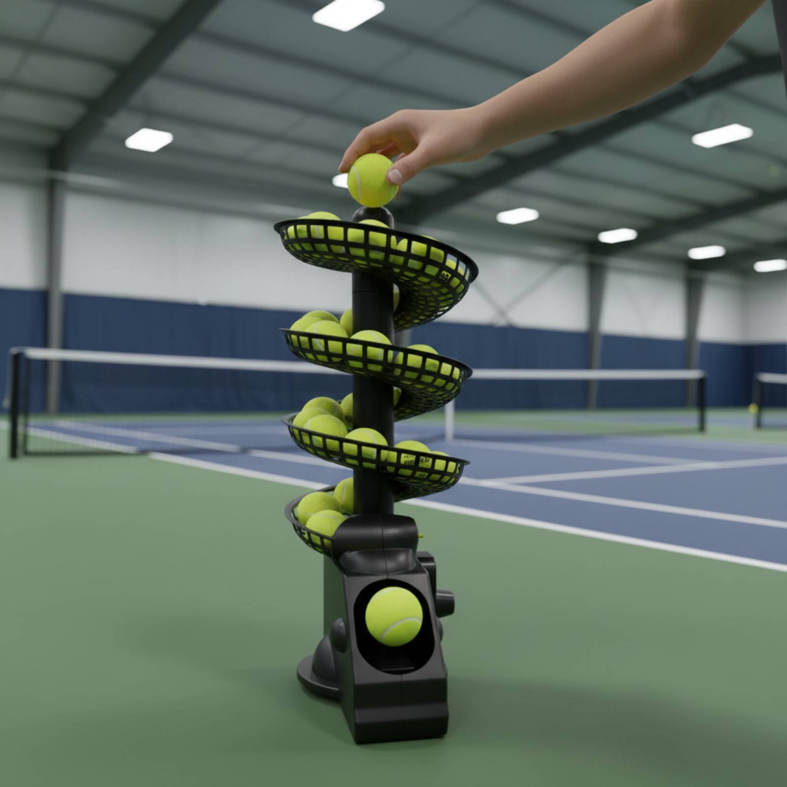 Portable Tennis Ball Machine M - Sports Equipment For Training recension och pris